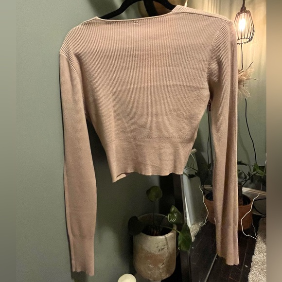 Blush Pink Women’s Deep V Shirt - Picture 2 of 2